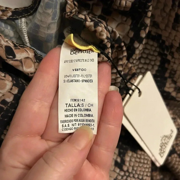 Aqua Bendita X REVOLVE Afrodita Dress animal print dress - Picture 4 of 5